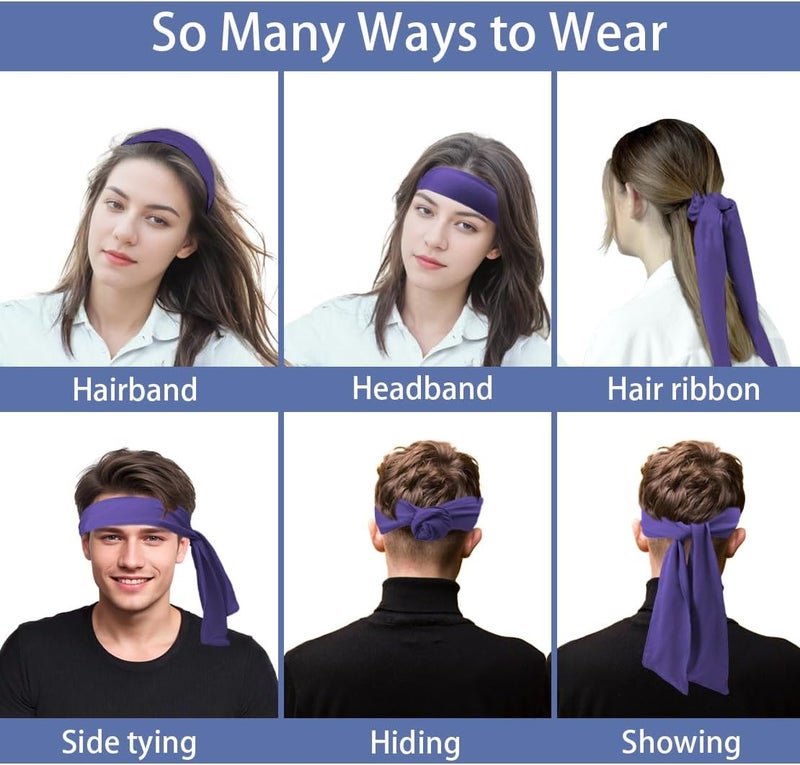 SRLLBBY Sport Tie Headbands Tennis Head Tie for Men Women Sports Fans Ninja Soccer Basketball Teams Head Ties Halloween - Image 5